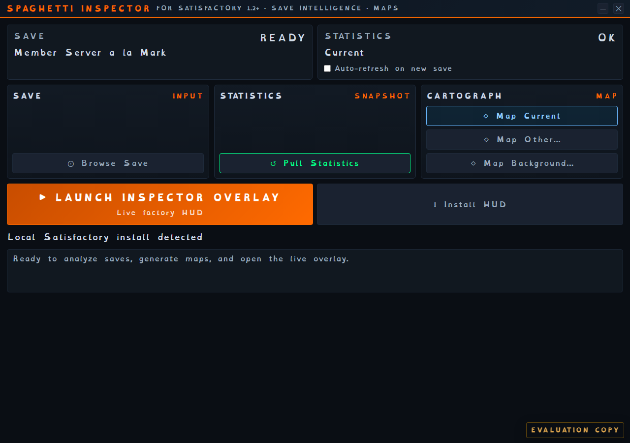 Spaghetti Inspector launcher